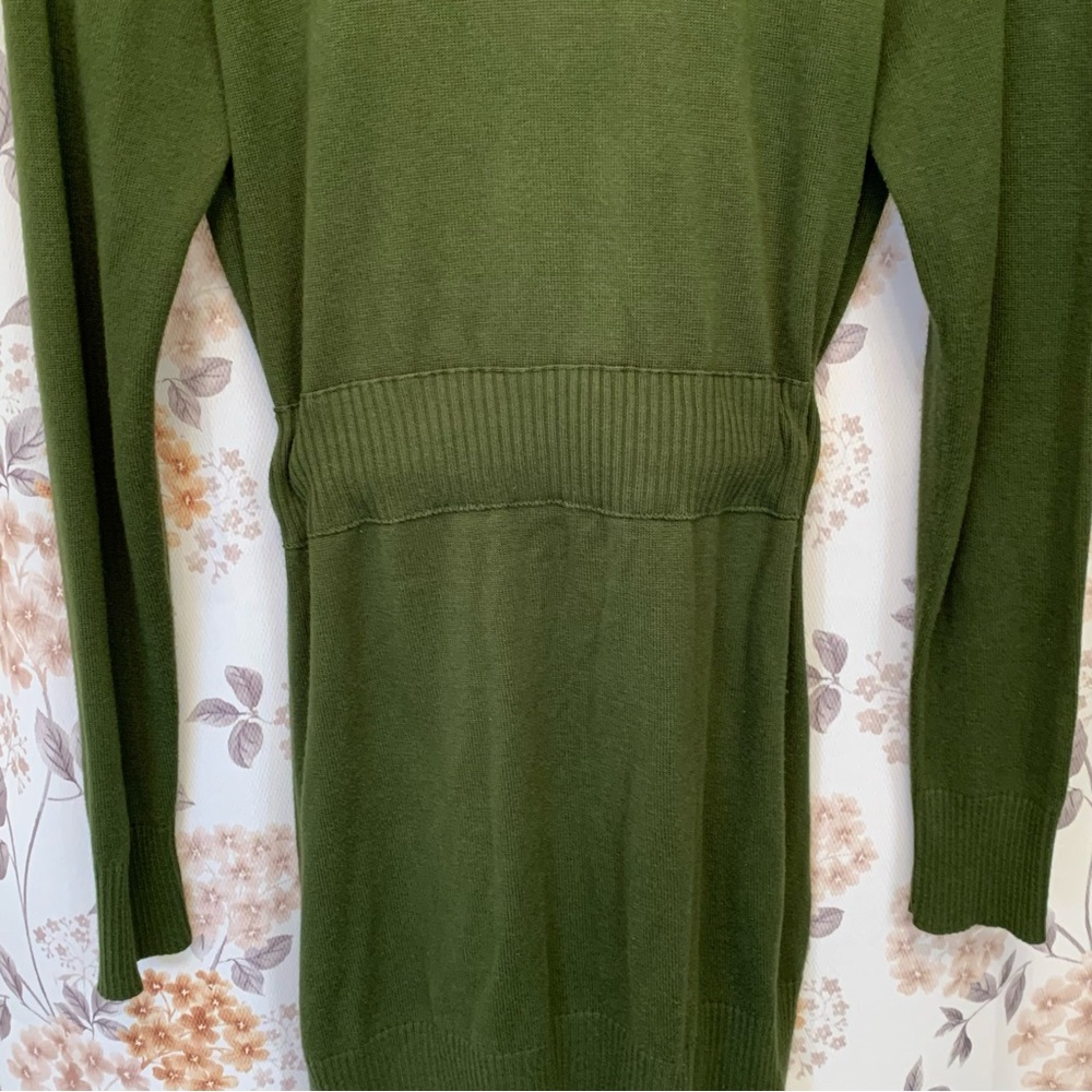Anthropologie Knitted Dove Emerald Green Cardigan Sweater - Picture 7 of 13